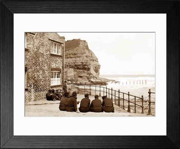Framed Print : Staithes - Fishermen Framed Print : Staithes - Fishermen