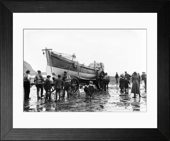 Framed Print : Robin Hoods bay lifeboat Framed Print : Robin Hoods bay lifeboat