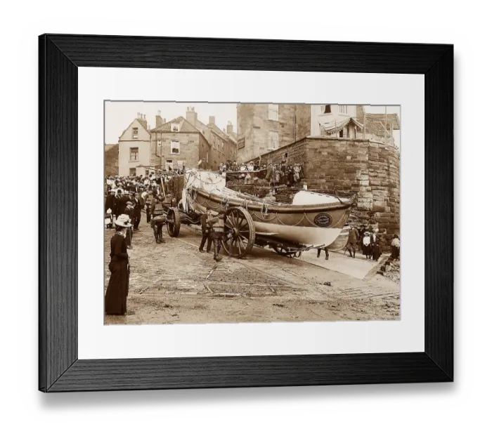 Framed Print : Robin Hood's Bay - Lifeboat Framed Print : Robin Hood's Bay - Lifeboat