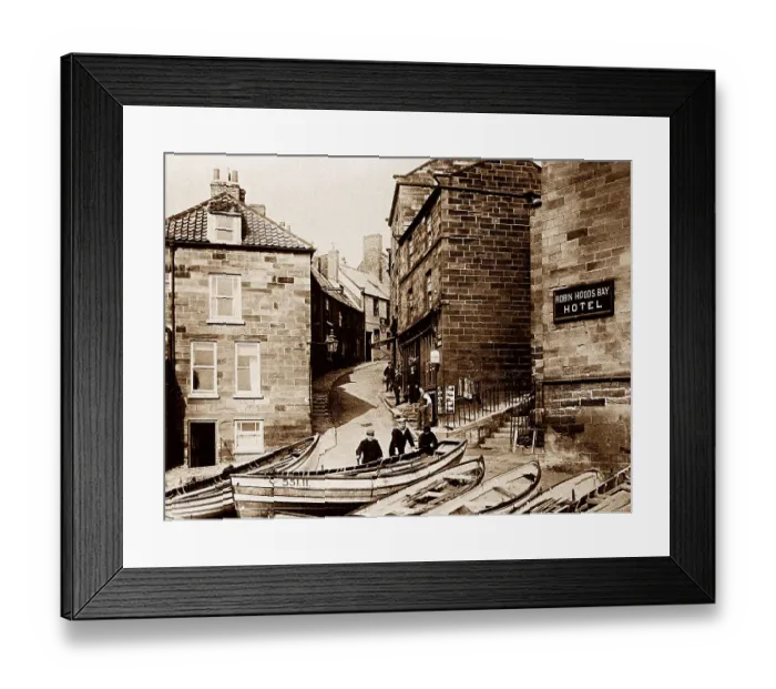 Framed Print : Robin Hood's Bay - King Street Framed Print : Robin Hood's Bay - King Street