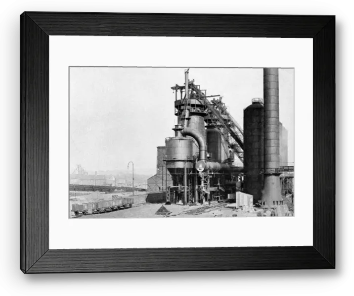 Framed Print : Rotherham - Steel works - Parkgate