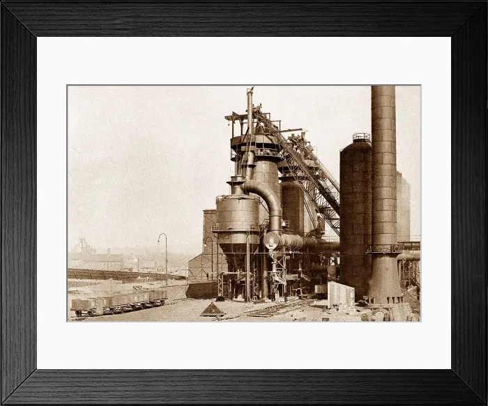 Framed Print : Rotherham - Steel works - Parkgate