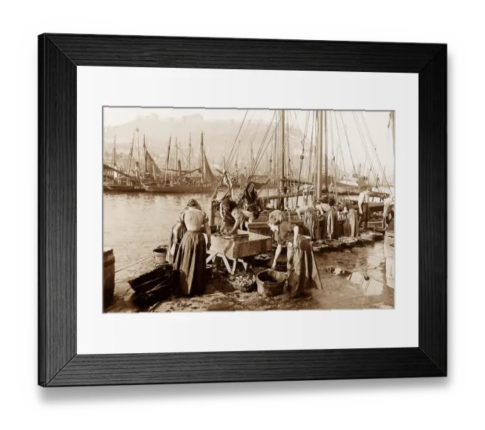 Framed Print : Fishing Scarborough Framed Print : Fishing Scarborough