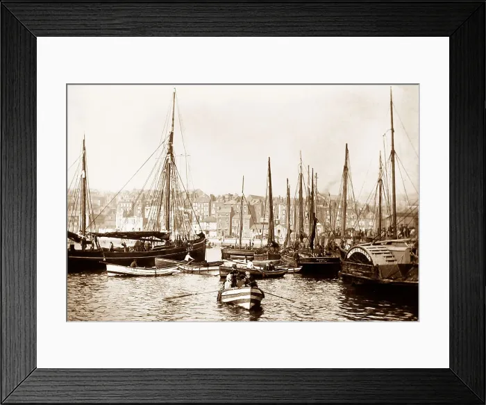 Framed Print : Fishing Scarborough Framed Print : Fishing Scarborough