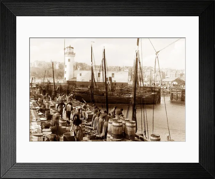Framed Print : Fishing Scarborough Framed Print : Fishing Scarborough