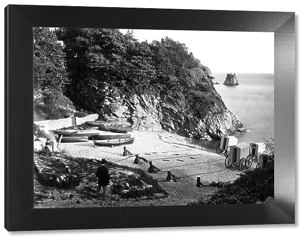 Beacon Cove Torquay - the ladies bathing cove 1860s