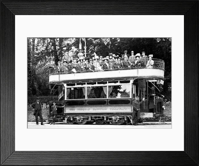 Framed Print : Torquay - tram Framed Print : Torquay - tram