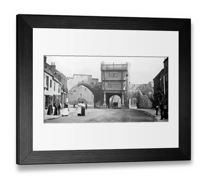 Framed Print : Walmgate Bar 1895 York Framed Print : Walmgate Bar 1895 York