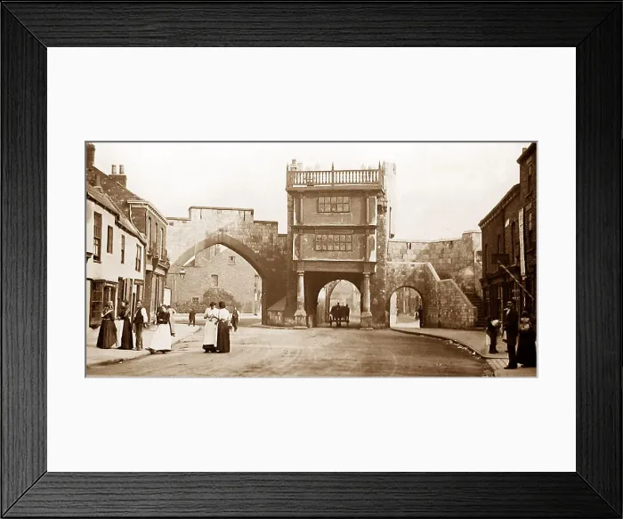 Framed Print : Walmgate Bar 1895 York Framed Print : Walmgate Bar 1895 York