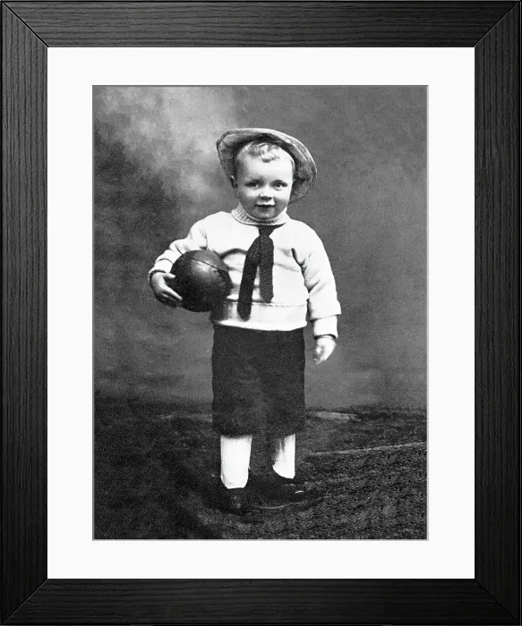 Framed Print : Boy with football Framed Print : Boy with football