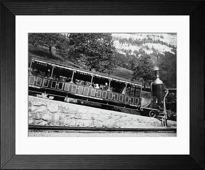 Framed Print : Rigi Railway, Switzerland, Victorian period Framed Print : Rigi Railway, Switzerland, Victorian period