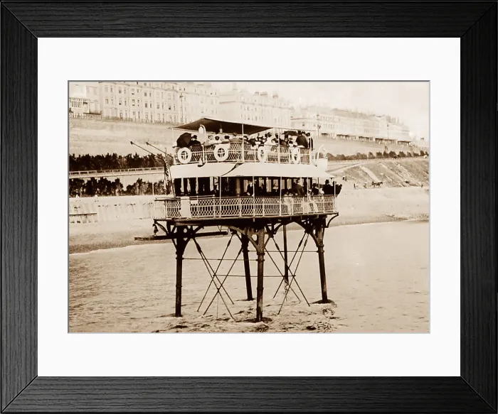 Framed Print : Volk's Brighton to Rottingdean Electric Railway Framed Print : Volk's Brighton to Rottingdean Electric Railway