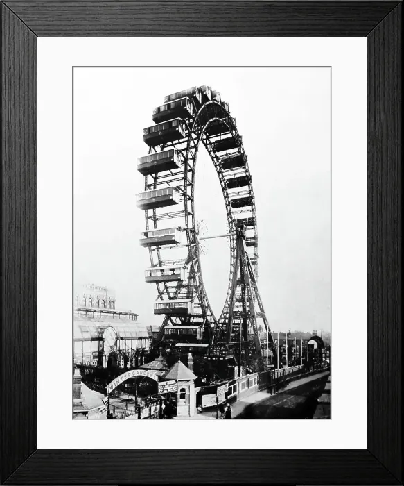 Framed Print : The Great Wheel, Blackpool, probably late 1890s Framed Print : The Great Wheel, Blackpool, probably late 1890s