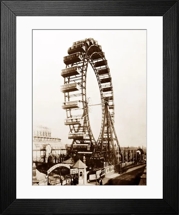 Framed Print : The Great Wheel, Blackpool, probably late 1890s Framed Print : The Great Wheel, Blackpool, probably late 1890s