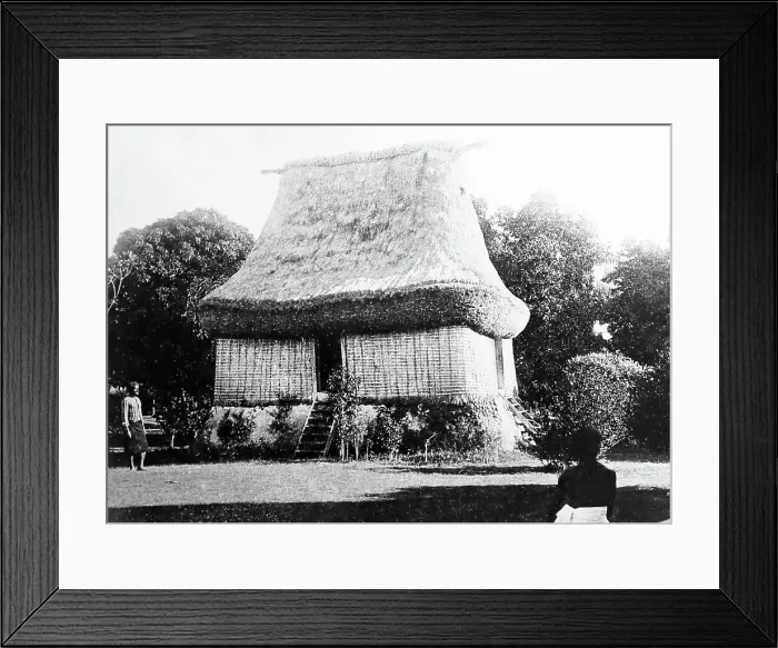 Framed Print : An old house in Fiji, Victorian period Framed Print : An old house in Fiji, Victorian period