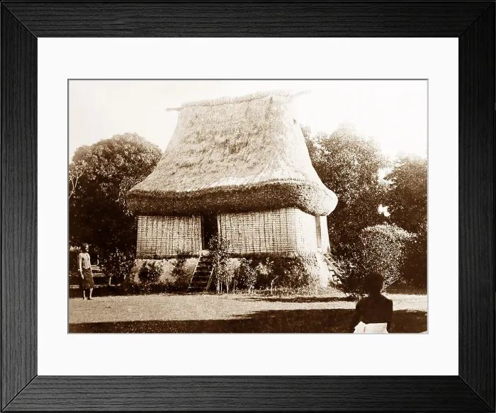 Framed Print : An old house in Fiji, Victorian period Framed Print : An old house in Fiji, Victorian period