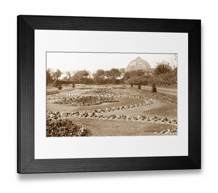 Framed Print : Botanic Gardens Liverpool early 1900s Framed Print : Botanic Gardens Liverpool early 1900s