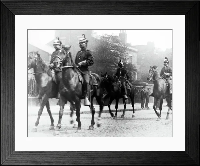 Framed Print : Part of Buffalo Bill's parade, probably Liverpool in 1903 Framed Print : Part of Buffalo Bill's parade, probably Liverpool in 1903