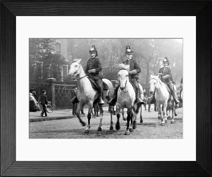 Framed Print : Part of Buffalo Bill's parade, probably Liverpool in 1903 Framed Print : Part of Buffalo Bill's parade, probably Liverpool in 1903