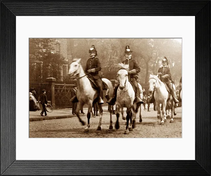Framed Print : Part of Buffalo Bill's parade, probably Liverpool in 1903 Framed Print : Part of Buffalo Bill's parade, probably Liverpool in 1903