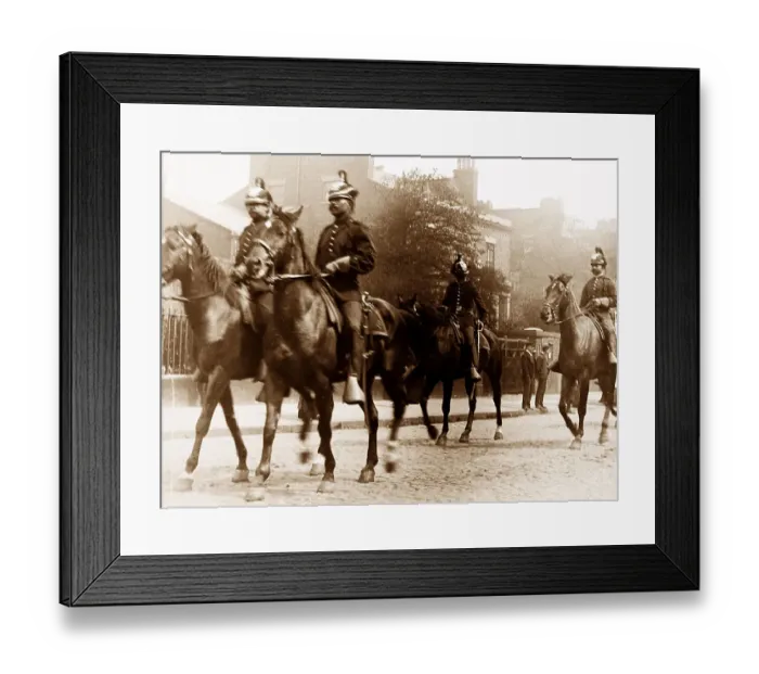Framed Print : Part of Buffalo Bill's parade, probably Liverpool in 1903 Framed Print : Part of Buffalo Bill's parade, probably Liverpool in 1903