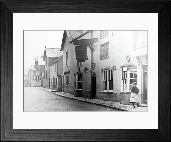 Framed Print : Hotel and post office, Little Haywood, early 1900s Framed Print : Hotel and post office, Little Haywood, early 1900s