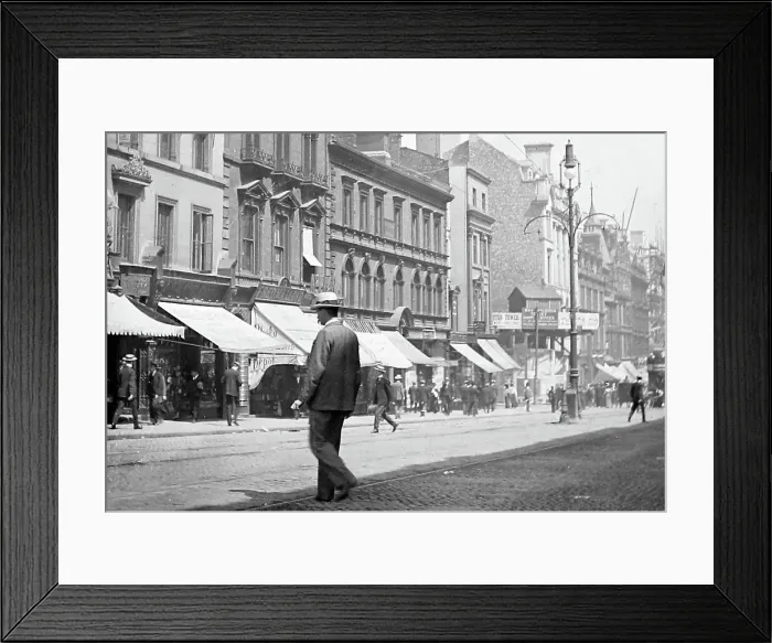 Framed Print : Lord Street, Liverpool, early 1900s Framed Print : Lord Street, Liverpool, early 1900s