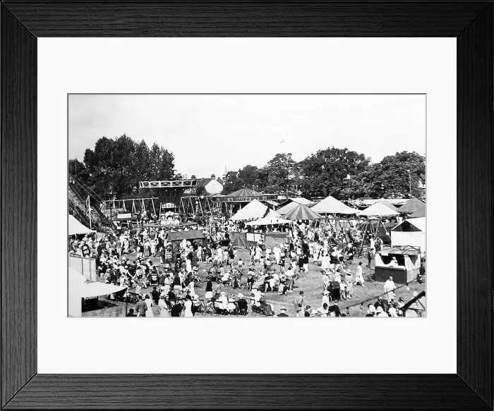 Framed Print : An English fair or carnival, probably 1930s Framed Print : An English fair or carnival, probably 1930s