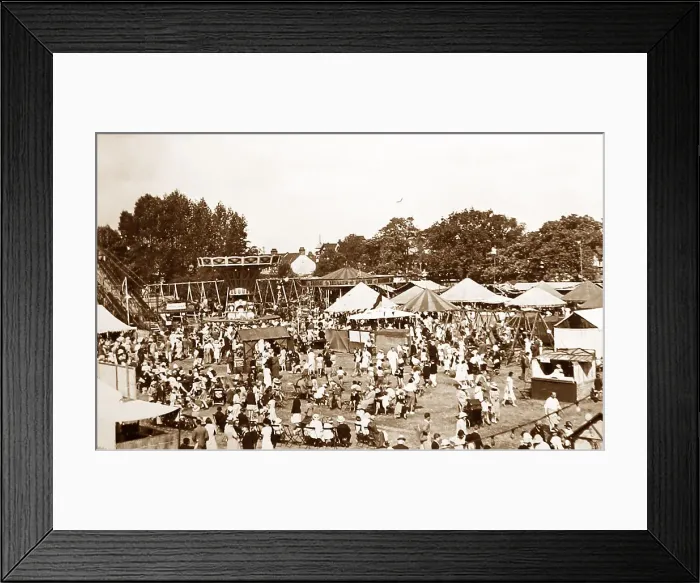 Framed Print : An English fair or carnival, probably 1930s Framed Print : An English fair or carnival, probably 1930s