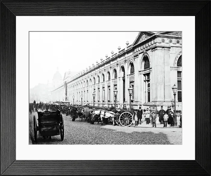 Framed Print : Smithfield Meat Market, London, Victorian period Framed Print : Smithfield Meat Market, London, Victorian period
