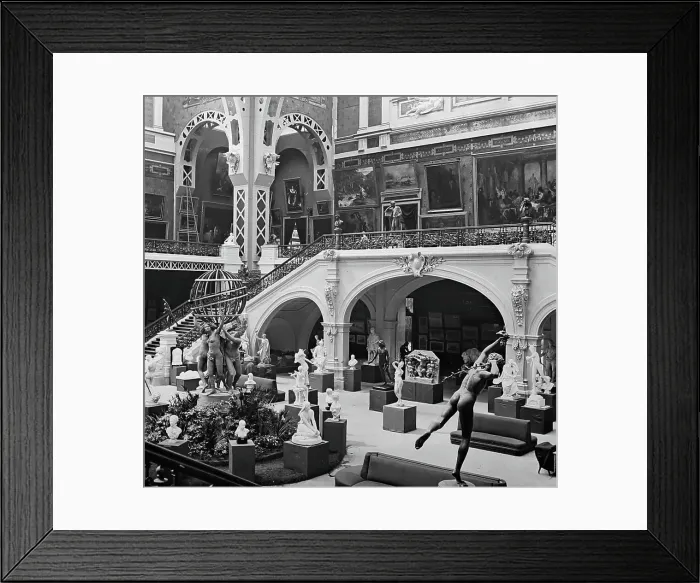 Framed Print : Fine Art Court (North), 1889 Exposition Universelle, Paris Framed Print : Fine Art Court (North), 1889 Exposition Universelle, Paris