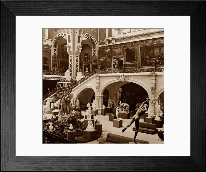 Framed Print : Fine Art Court (North), 1889 Exposition Universelle, Paris Framed Print : Fine Art Court (North), 1889 Exposition Universelle, Paris