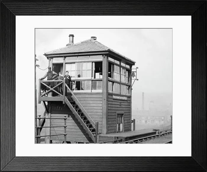 Framed Print : Padiham West Signal Box on Lancashire and Yorkshire Railway Framed Print : Padiham West Signal Box on Lancashire and Yorkshire Railway