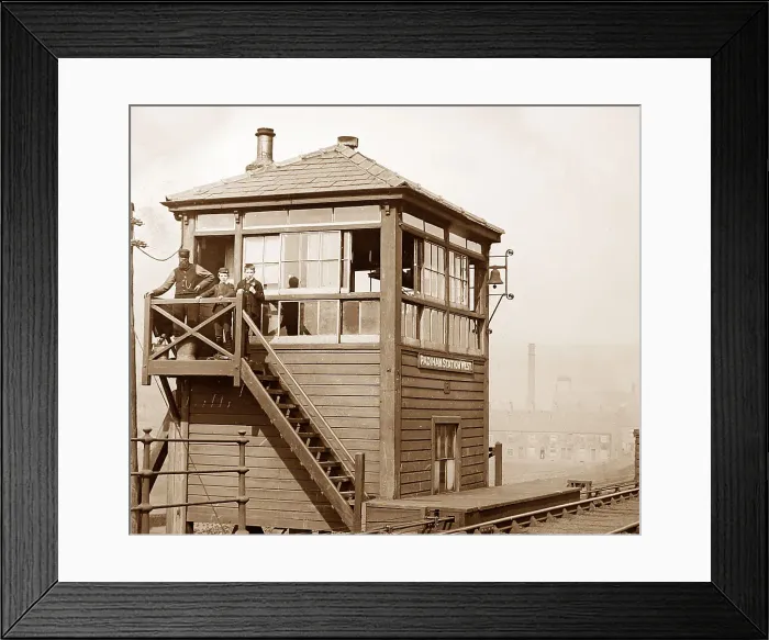 Framed Print : Padiham West Signal Box on Lancashire and Yorkshire Railway Framed Print : Padiham West Signal Box on Lancashire and Yorkshire Railway