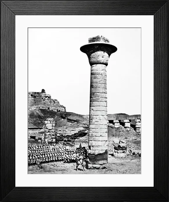 Framed Print : 10th Sudanese Battalion, Egyptian Army at Karnak, Egypt Framed Print : 10th Sudanese Battalion, Egyptian Army at Karnak, Egypt