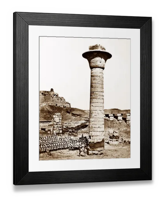 Framed Print : 10th Sudanese Battalion, Egyptian Army at Karnak, Egypt Framed Print : 10th Sudanese Battalion, Egyptian Army at Karnak, Egypt