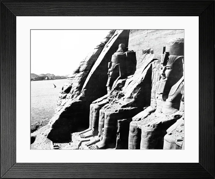 Framed Print : Abu Simbel, Egypt, Victorian period Framed Print : Abu Simbel, Egypt, Victorian period