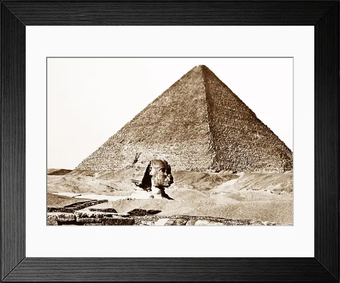 Framed Print : The Sphinx, Egypt, Victorian period Framed Print : The Sphinx, Egypt, Victorian period