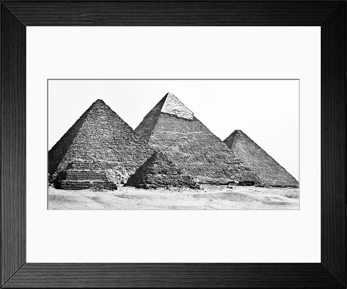 Framed Print : The Pyramids, Egypt, Victorian period Framed Print : The Pyramids, Egypt, Victorian period