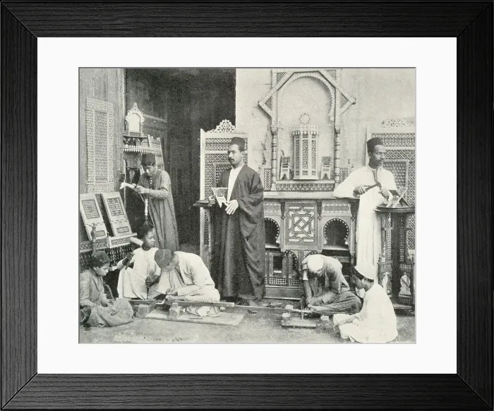 Framed Print : A Mushrebieth Workshop, Cairo, Egypt Framed Print : A Mushrebieth Workshop, Cairo, Egypt