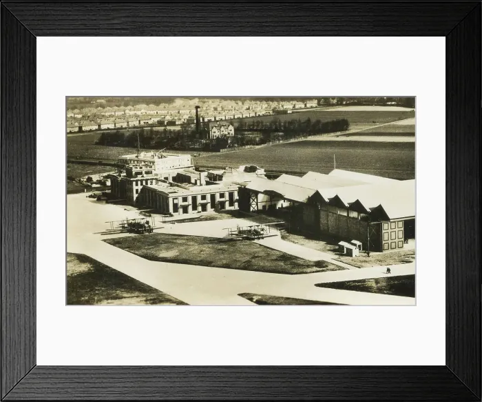 Framed Print : Aerial view of Croydon Aerodrome Continental Airport Framed Print : Aerial view of Croydon Aerodrome Continental Airport