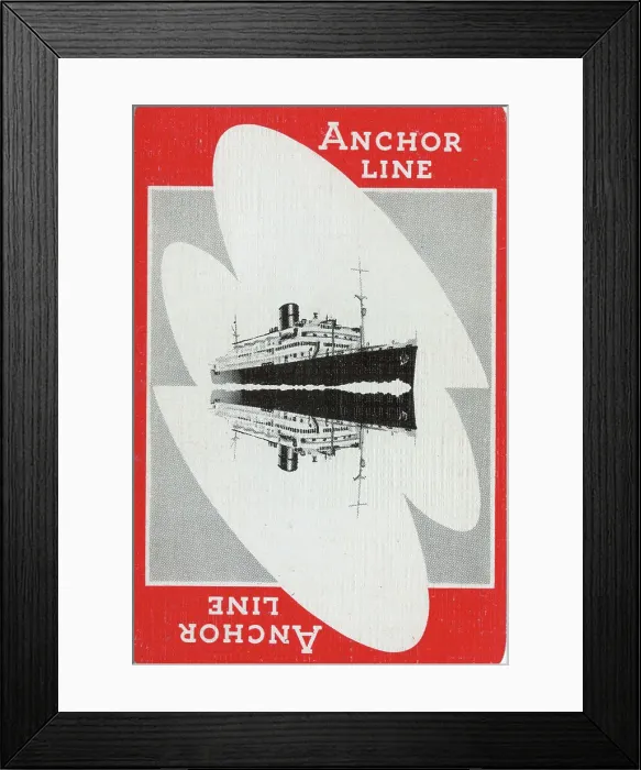 Framed Print : Anchor Line Steamship Company Rms Cameronia 1919 Framed Print : Anchor Line Steamship Company Rms Cameronia 1919