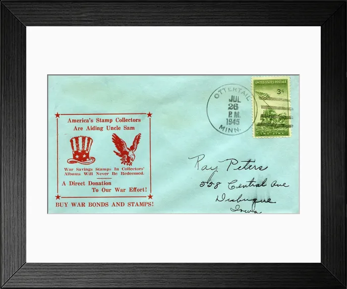 Framed Print : Buy War Bonds and Stamps, WW2 envelope Framed Print : Buy War Bonds and Stamps, WW2 envelope