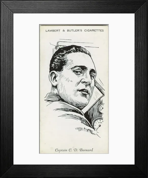 Framed Print : Captain C D Barnard, pilot Framed Print : Captain C D Barnard, pilot
