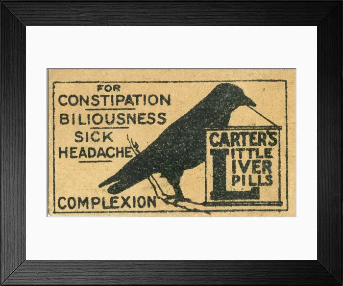 Framed Print : Advert, Carter's Little Liver Pills Framed Print : Advert, Carter's Little Liver Pills