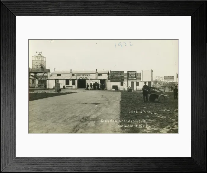 Framed Print : Control Tower and Customs Office, Croydon Aerodrome, Surrey Framed Print : Control Tower and Customs Office, Croydon Aerodrome, Surrey