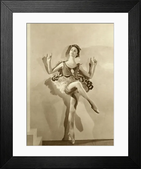 Framed Print : Elizabeth Miller, ballerina in Coppelia, Vic-Wells Ballet Framed Print : Elizabeth Miller, ballerina in Coppelia, Vic-Wells Ballet