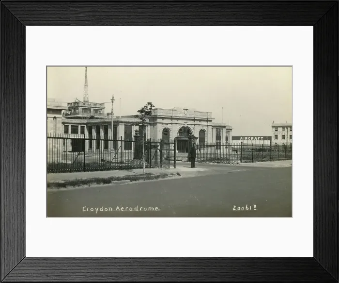 Framed Print : Booking Hall, Croydon Aerodrome Continental Airport, Surrey Framed Print : Booking Hall, Croydon Aerodrome Continental Airport, Surrey