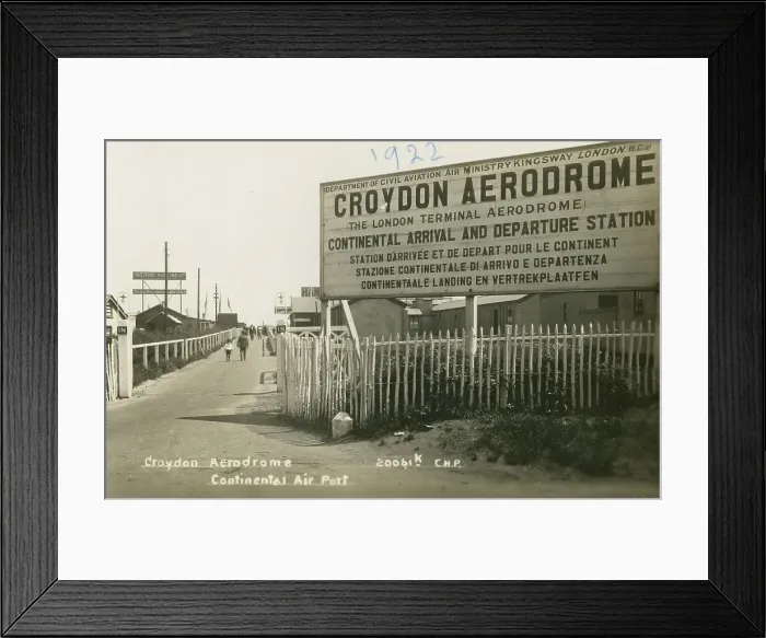 Framed Print : Entrance, Croydon Aerodrome Continental Airport, Surrey Framed Print : Entrance, Croydon Aerodrome Continental Airport, Surrey