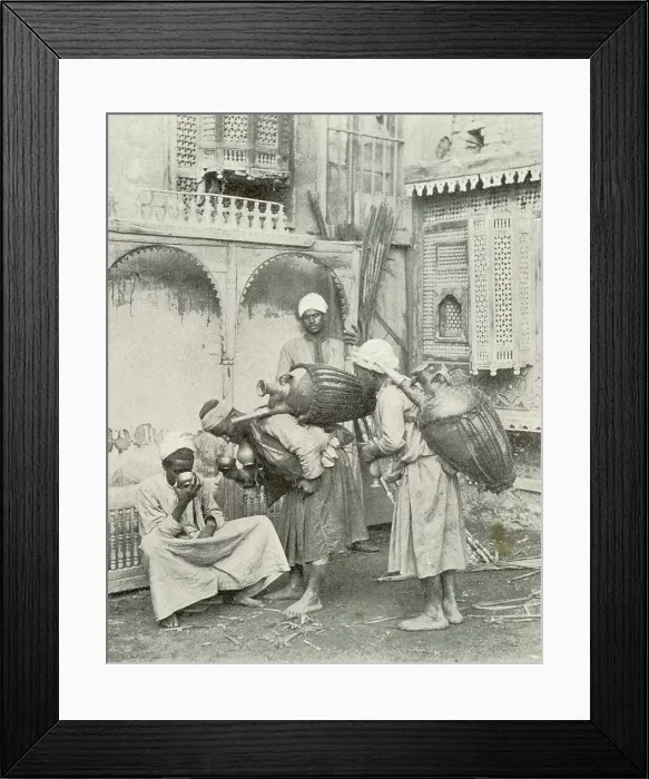 Framed Print : Fakir Arab Arabs Drink Selling Aromatic Water Framed Print : Fakir Arab Arabs Drink Selling Aromatic Water